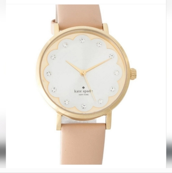Kate Spade Gold Case Tan Strap Watch - Picture 1 of 7
